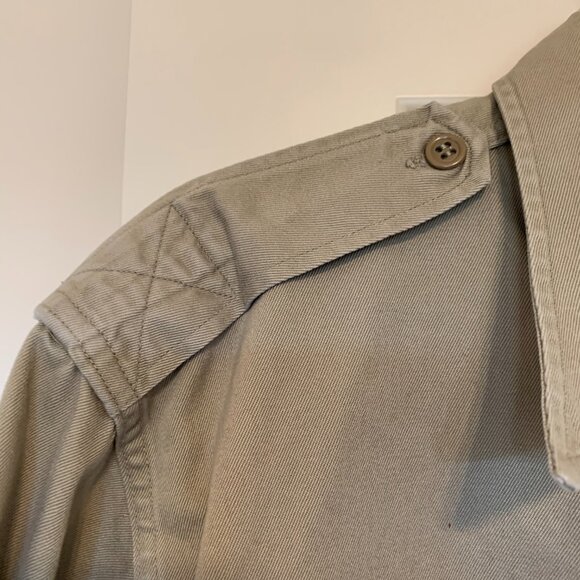 Men’s Vintage Military-Style Heavy Khaki Top - Picture 3 of 7